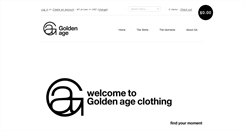 Desktop Screenshot of goldenageclothing.com